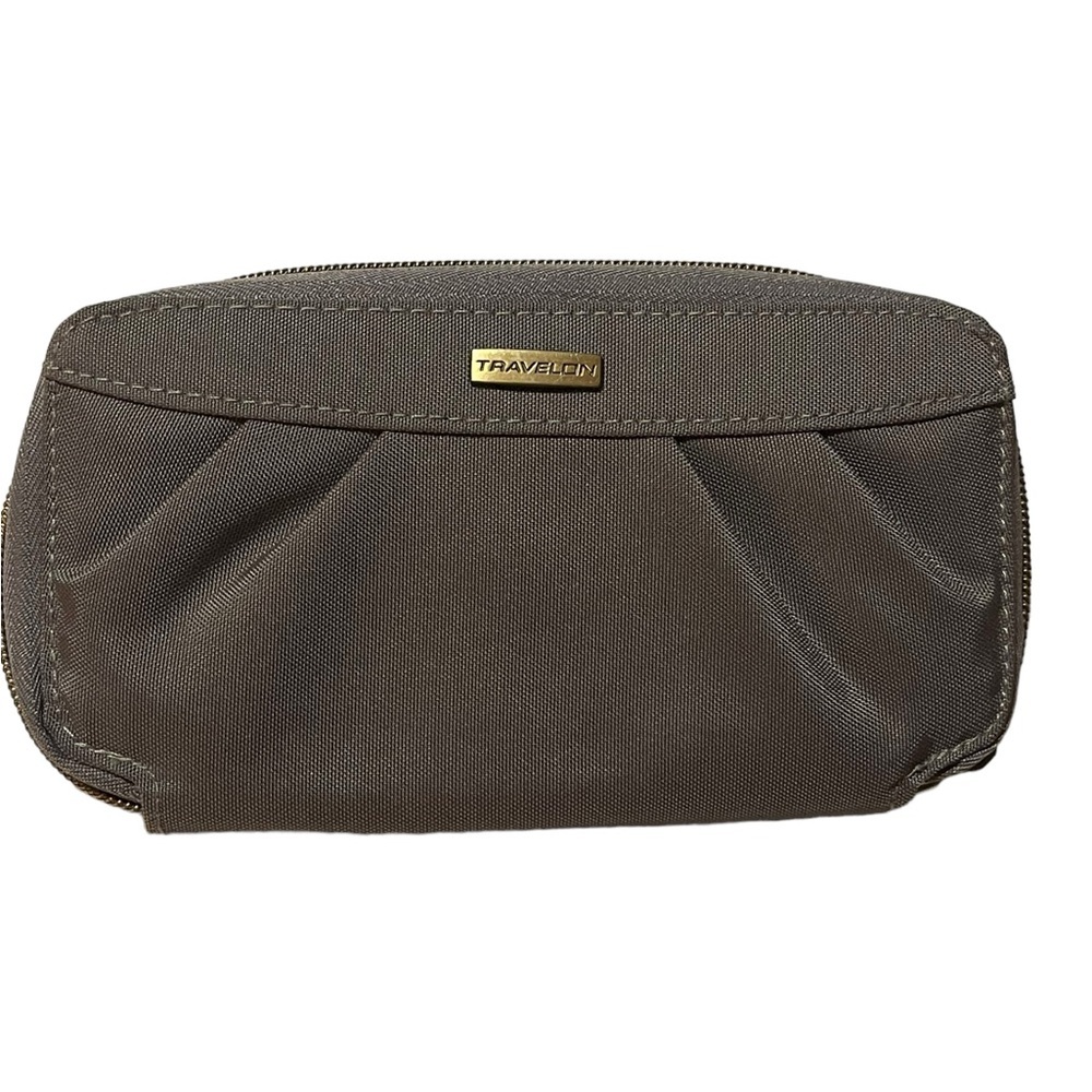Travelon Women's Gray  Zip Around RFID Blocking Travel Nylon W…